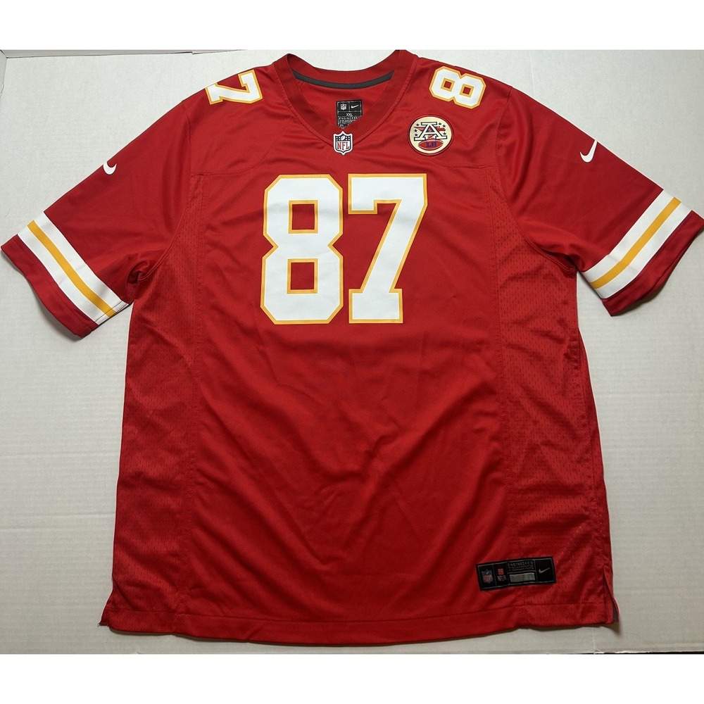 Nike Kansas City Chiefs Travis Kelce Jersey #87 Onfield Game Day Men's 2XL NFL